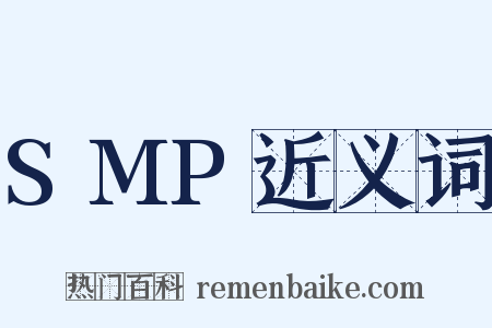 SMP近义词是什么意思的图片